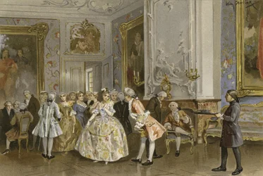 Salon néerlandais, milieu du 18ème siècle